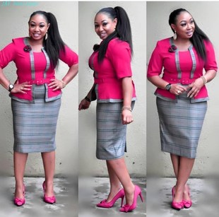 plaid piece jacket two dress fake 外套假两件连衣裙Large