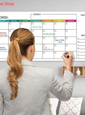 Erasable Wall Monthly Weekly Family Paper Planner Reusable