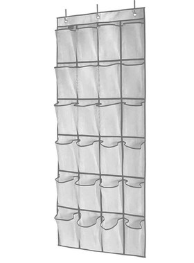 24 Pockets Hanging Over Door Shoe Organiser Storage Rack Bag