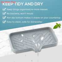 Kitchen Silicone Soap Holder Sink Tray Sponge Tray Bathroom thumbnail 5