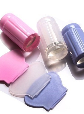 Clear Nail Art Jelly Stamper Stamp Scraper Set Polish Stampi