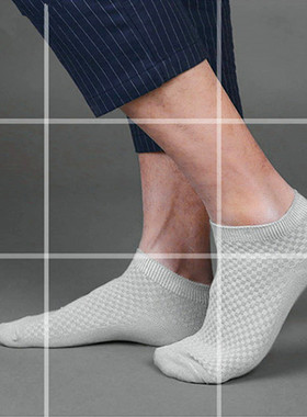Men Bamboo Fiber Socks Deodorant Breathable Short Sock男短袜
