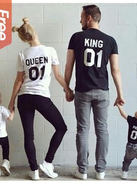 family clothing t shirt couple father and son matching set