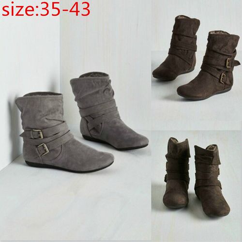 2018 winter women flat boots ladies warm shoes43码女棉靴女靴