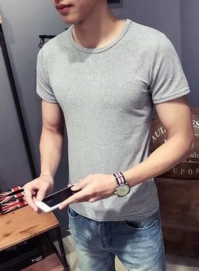 Men s short sleeved Tees Shirt man casual t shirts 男士T恤衫