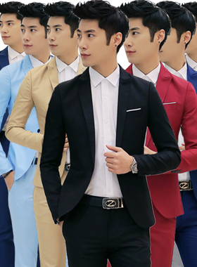 西服男Weding Casual Blazer Men Fashion Slim Fit Jacket Suits
