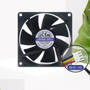 3线 JF0825S1SAPR 山特UPS电源JAMICON凯美8025散热风扇12V 0.26A