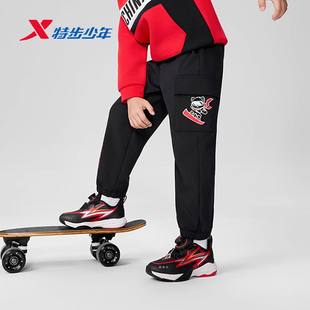 特步少年儿童小童加绒运动裤 CHINA中国冰雪675425513186 2025冬季