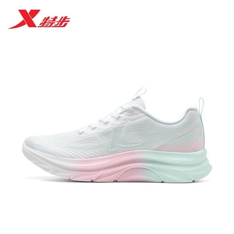 特步女鞋跑步鞋2025夏季新款网面透气运动鞋女士轻便百搭休闲跑鞋