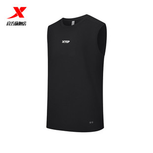 特步跑步背心T恤男2026夏季新款马拉松无袖974229090437