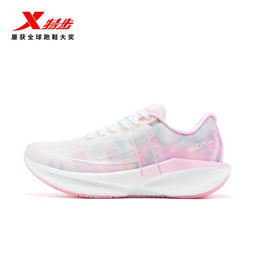 特步360x2代女鞋珞樱跑步鞋2025新款网面马拉松竞速碳板运动鞋