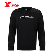 977429920368 运动休闲保暖套头衫 特步加绒卫衣男冬季 新款