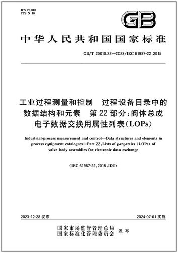 GB/T20818.22-2023工业过程测