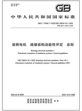 GB/T 17948.7-2025 旋转电机 绝缘结构功能性评定 总则