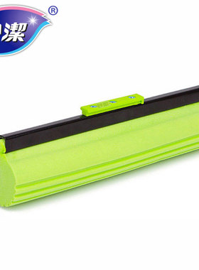 妙洁胶棉拖把替换头卡槽式 二代加强型滚轮式挤水胶棉头MOJT
