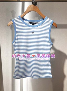 *现货TeenieWeenie小熊2025夏超薄条纹背心TTRN252501W RN252501W