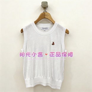 TeenieWeenie小熊26夏时尚刺绣圆领背心TTKN2624CEE KN2624CEE