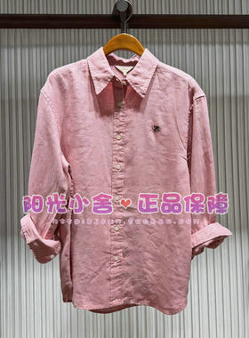 ELAND依恋正品26秋气质通勤百搭亚麻翻领衬衫EEYWG37E01 YWG37E01