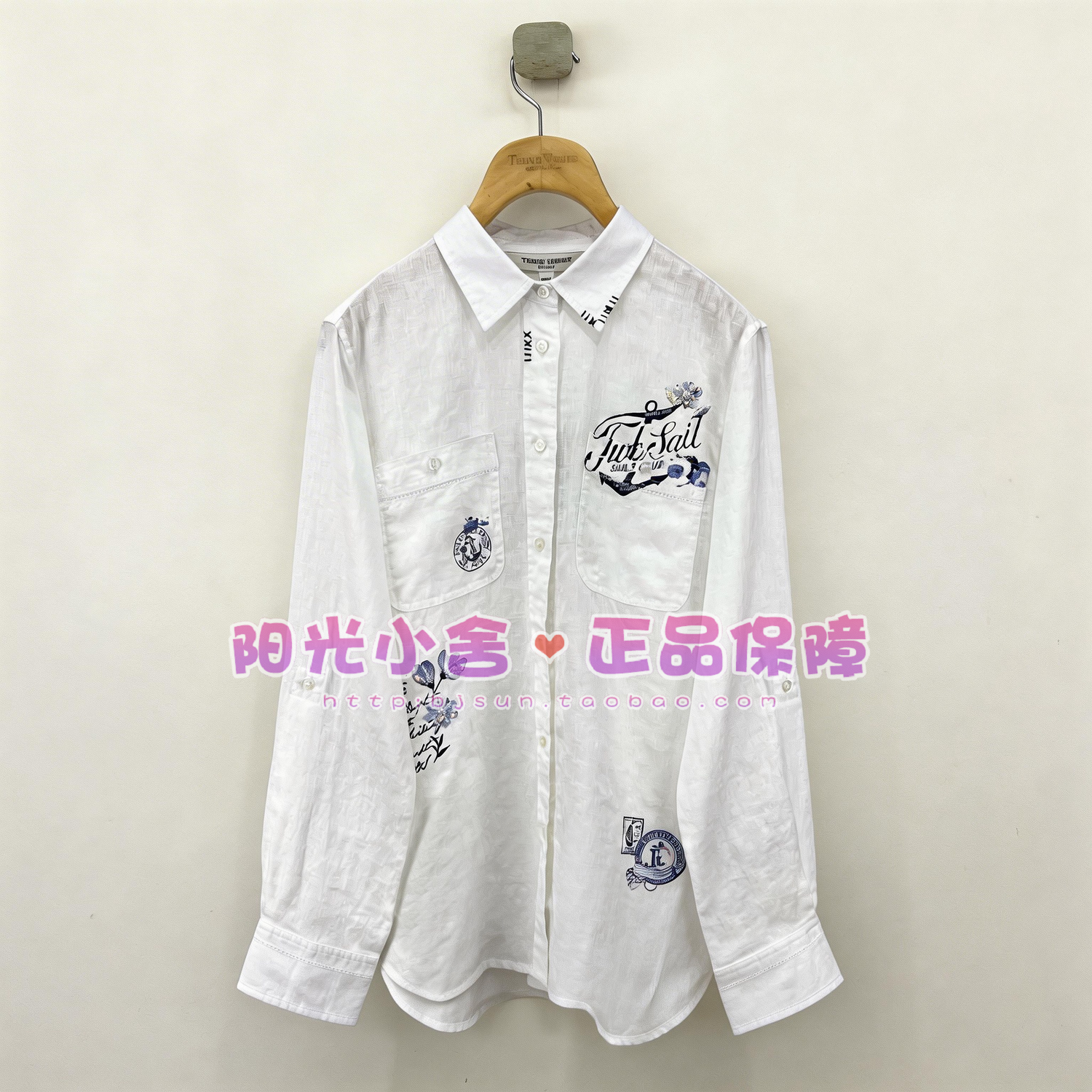 TeenieWeenie小熊26夏时尚亚麻印花衬衫TTYW2624W2A YW2624W2A