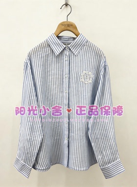 TeenieWeenie小熊26夏时尚简约亚麻衬衫TTYW2624W1K YW2624W1K