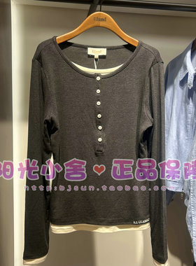 ELAND依恋正品2025冬T恤EELAF49E05 LAF49E05