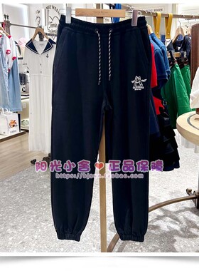 特卖TeenieWeenie小熊经典二色束脚休闲裤TTTM243702T TM243702T