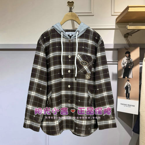 TeenieWeenie小熊2025冬衬衫TTYC254TC2A YC254TC2A