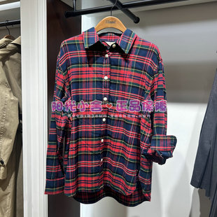 ELAND依恋正品2025冬衬衫EEYCF4TE02 YCF4TE02