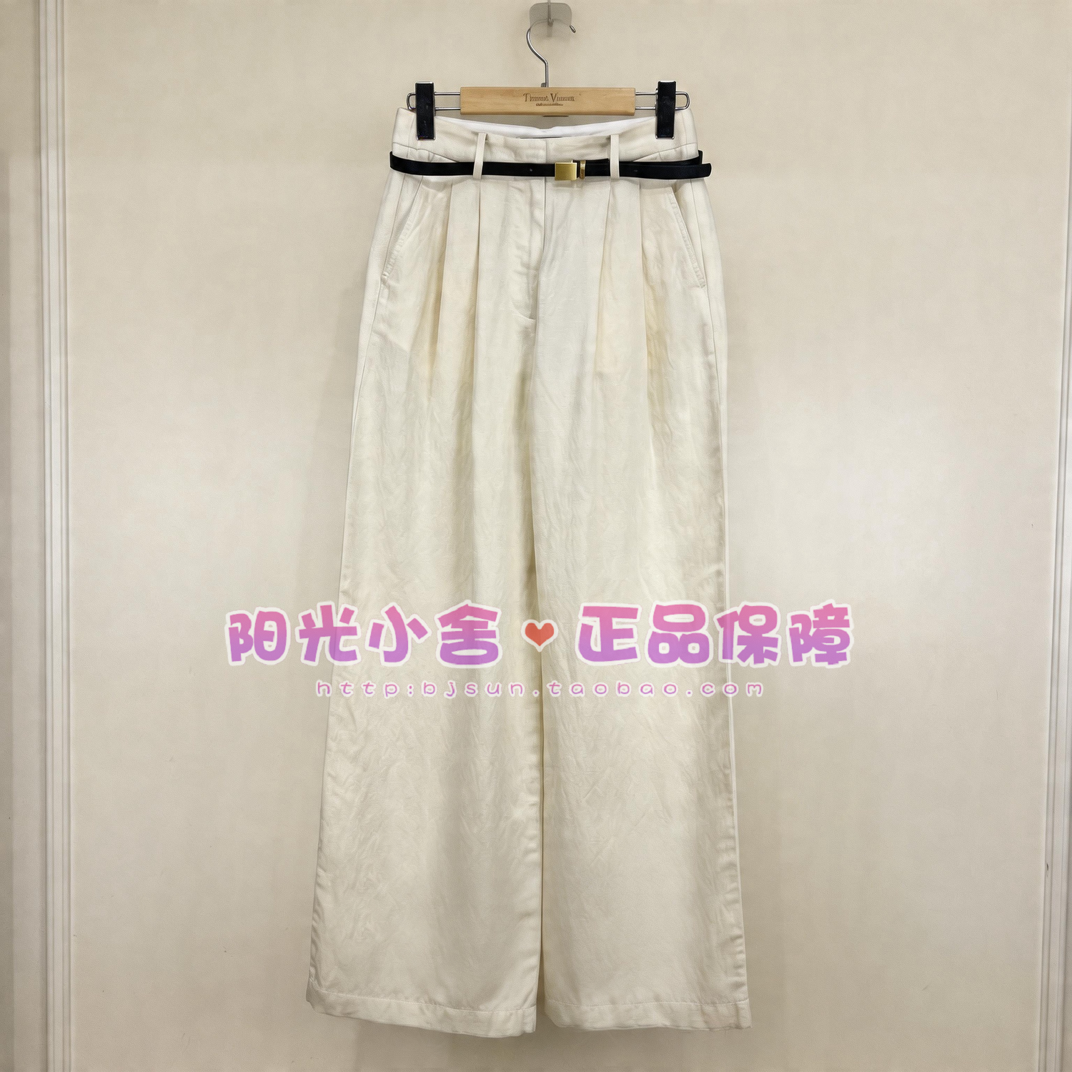 TeenieWeenie小熊26夏亚麻混纺直筒休闲裤TTTC2625W4K TC2625W4K