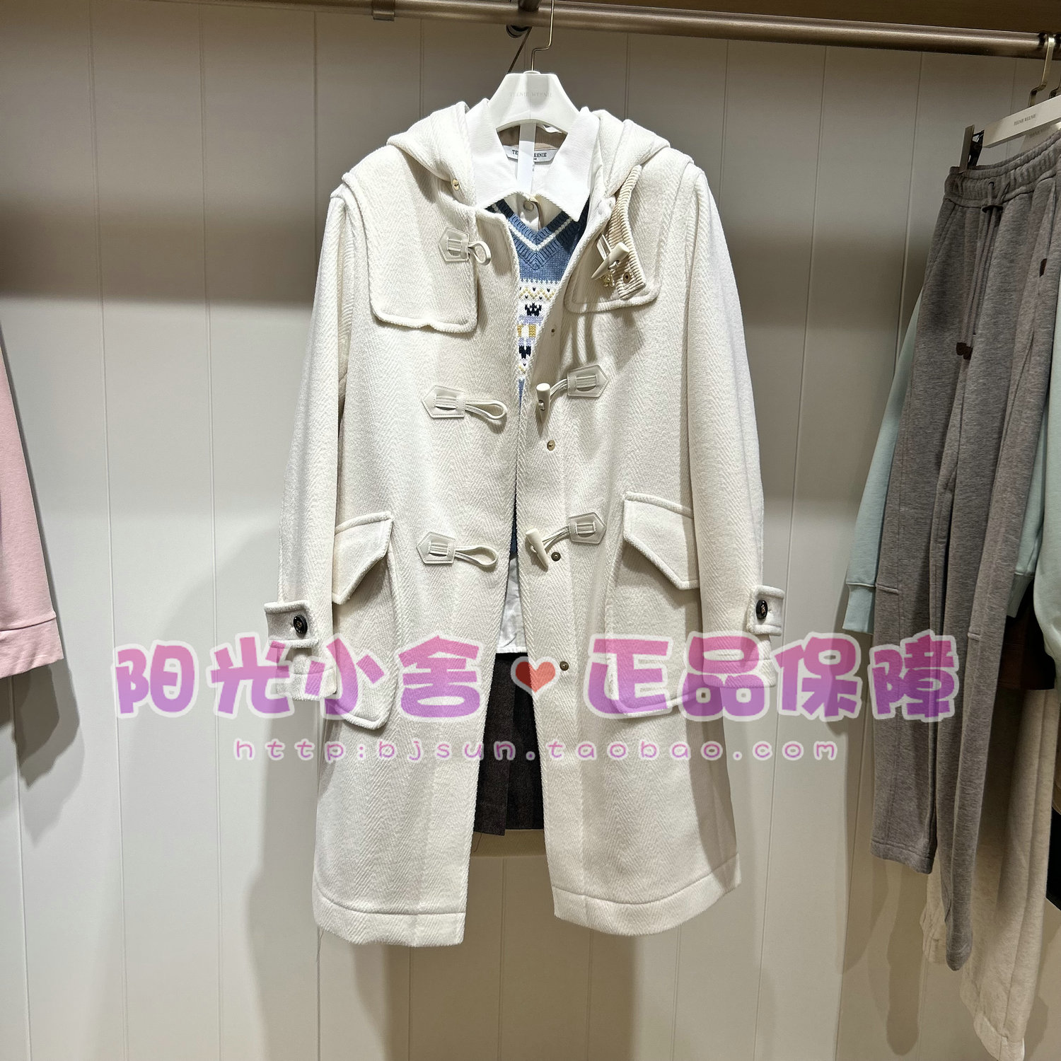 TeenieWeenie小熊2025冬毛呢大衣TTJW254TW4B JW254TW4B