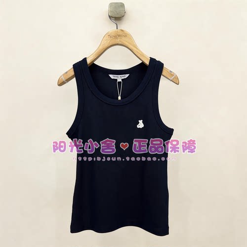 TeenieWeenie小熊26夏基础款无袖圆领背心TTRN2624CPE RN2624CPE