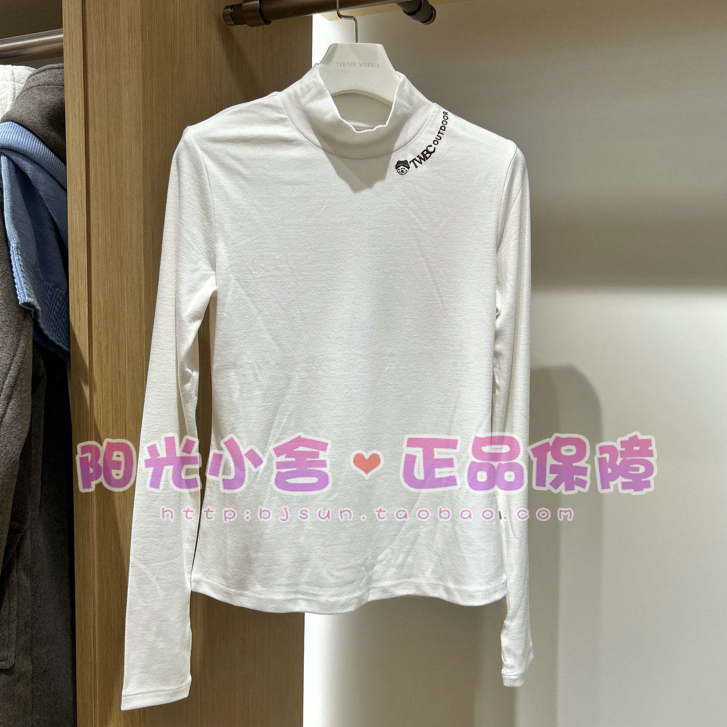 TeenieWeenie小熊正品2025冬T恤TTLA254TC2K LA254TC2K