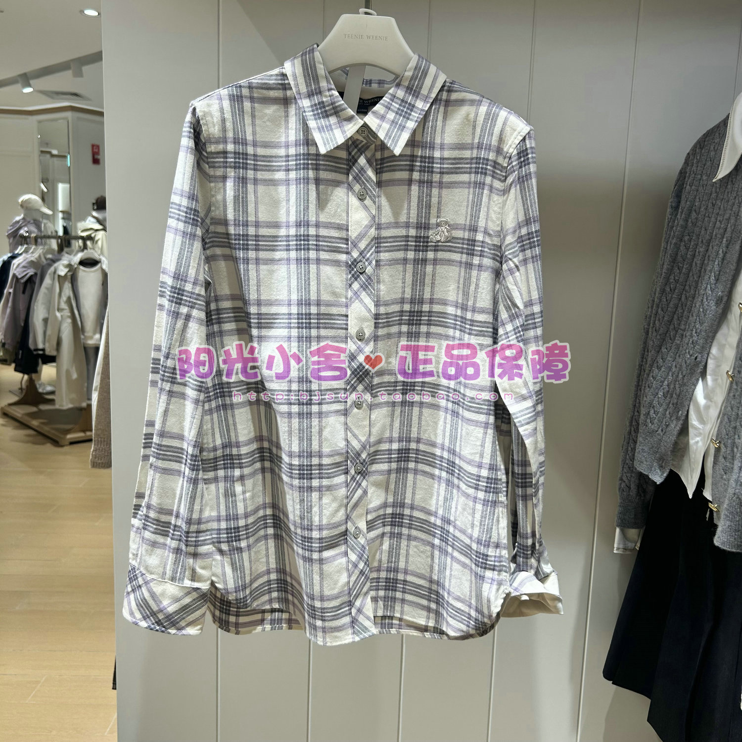TeenieWeenie小熊2025冬衬衫TTYC258TW1K YC258TW1K