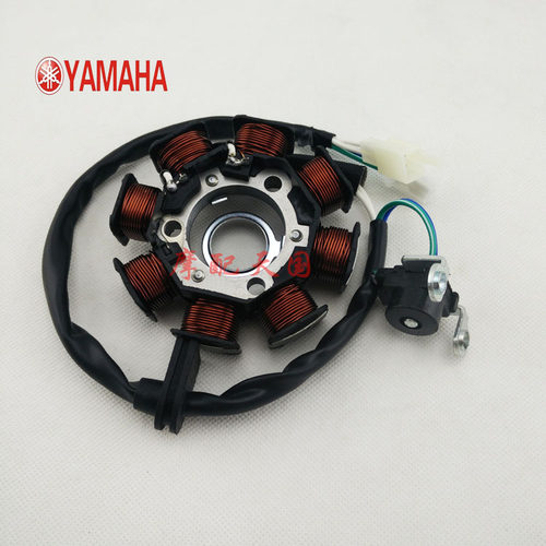 ZY100雅马哈福喜JOG巧格鬼火RSZ飞鹰花嫁迅鹰磁电机线圈定子总成