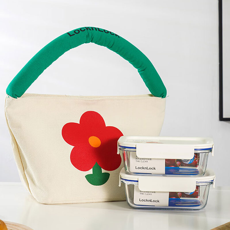 乐扣长方形玻璃碗保鲜盒