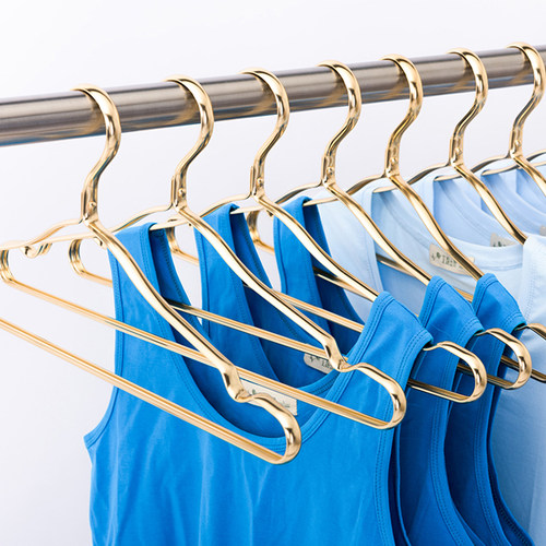 衣架家用无痕铝合金衣撑挂钩防滑全金属挂衣架多功能加粗晾晒衣撑