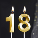 男孩儿童女孩周岁装 钻石金色生日蜡烛数字蛋糕蜡烛创意18岁新款 饰