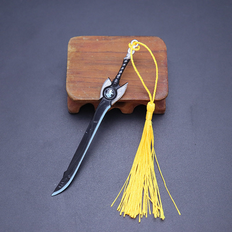 王者武器周边铠青龙志刀迷你小号手办兵器摆件玩具李信一念神魔剑