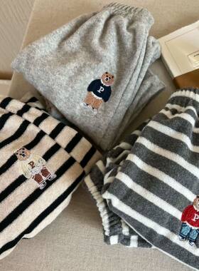 英国KABEI TREE儿童条纹卫裤2026新款春秋季男女童休闲运动长裤子