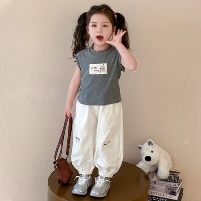 英国KABEITREE女童夏小飞袖套装