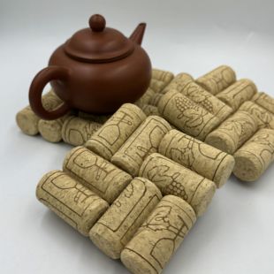 红酒塞子DIY纯手工创意制作软木杯垫锅垫隔热垫餐垫北欧风格软木