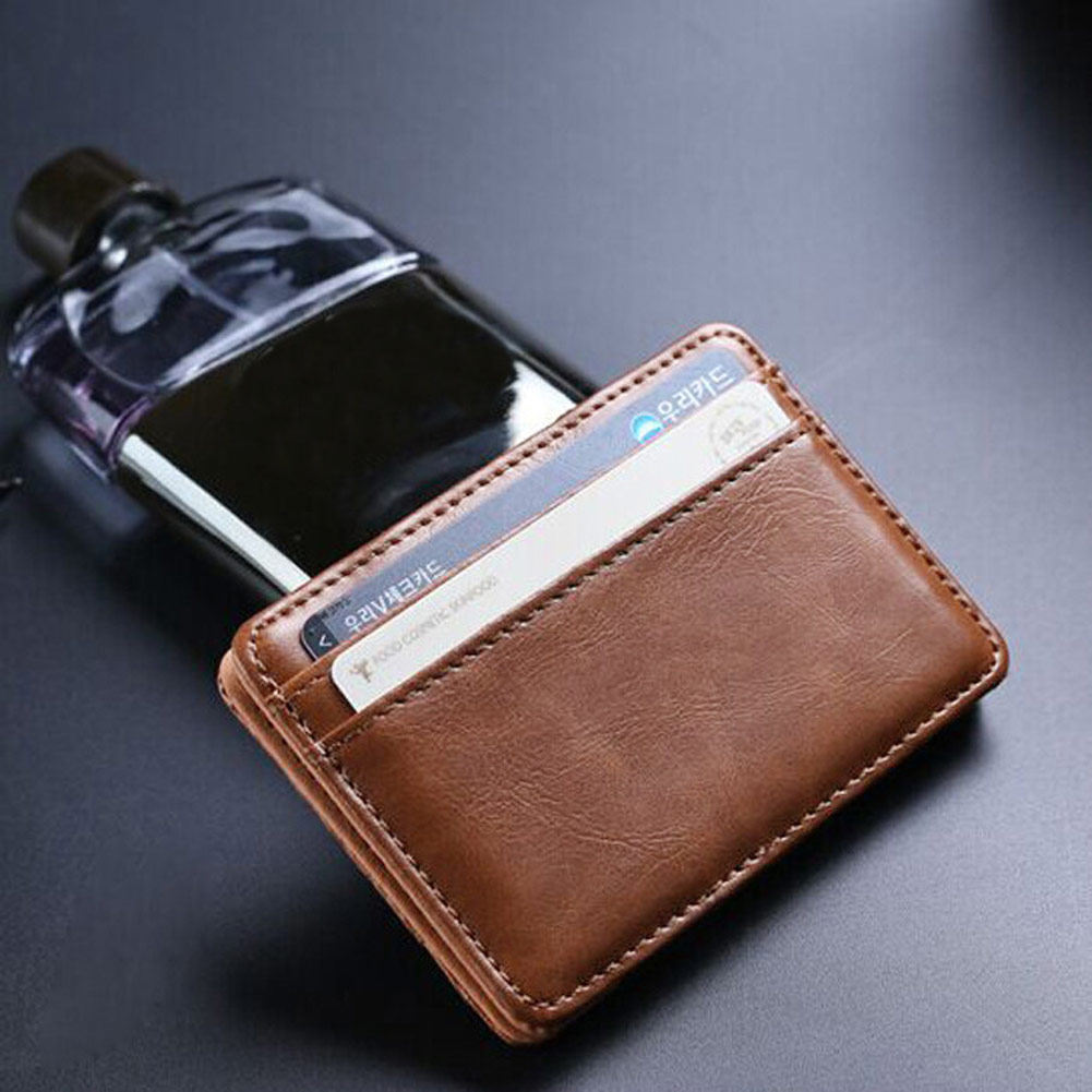 magic money wallet男士个性钱夹创意钱夹韩版棕色钱夹2017包邮