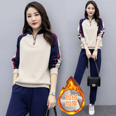 清仓特卖秋冬女装 加绒休闲运动两件套装 淘宝爆款 版 特价 唯品会过季
