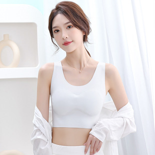 束胸内衣无痕塑胸大胸显小les帅t超平隐形裹胸女cos缩胸学生轻盈