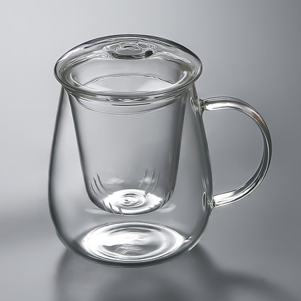 泡茶杯玻璃茶水分离茶叶过滤大容量耐热耐高温玻璃办公室茶水杯子
