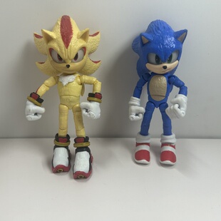 正版散货Jakks Sonic蓝色索尼克夏特超音鼠飞天鼠手办动漫公仔男