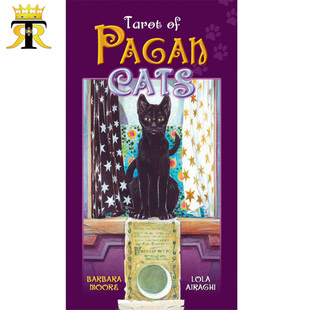 桌游卡牌Tarot Pagan Cats异教徒猫咪塔罗牌