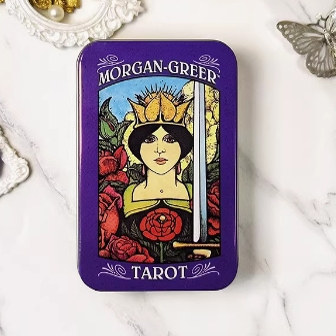 摩根吉尔塔罗铁盒塔罗牌 Morgan-Greer Tarot 口袋版便携