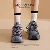 女2026新款 春冬季 加绒软底轻便大码 奥古狮登老爹鞋 不累脚运动鞋 爆