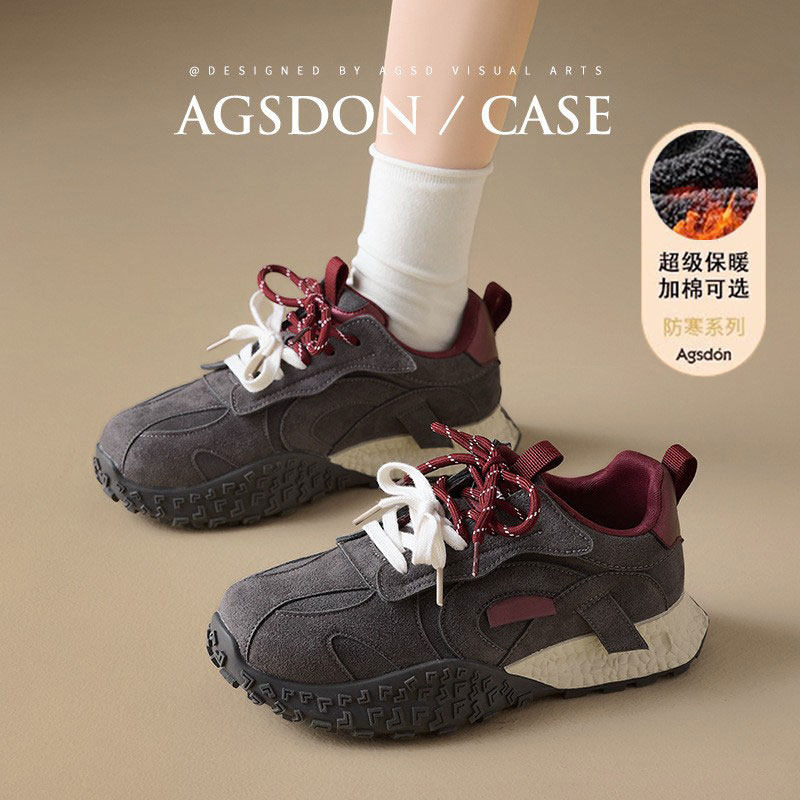 奥古狮登运动老爹鞋女款2026春季轻便巨好看阿甘鞋冬加绒德训鞋爆,女鞋,时尚休闲鞋,淘宝优惠券,粉丝福利购,淘宝优惠卷